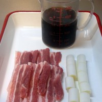 肉汁釜あげうどん材料