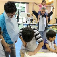 橿原青年会議所さま＠奈良県宇陀市（平成榛原子供の森公園多目的ホール） 出張手打ちうどん作り体験 2017年6月25日 20170625-21.jpg – イリコスキー製麺所