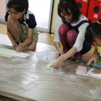 西港子供会さま＠泉大津市（西港町会館） 出張手打ちうどん作り体験 2017年7月1日 20170701-9-1.jpg – イリコスキー製麺所