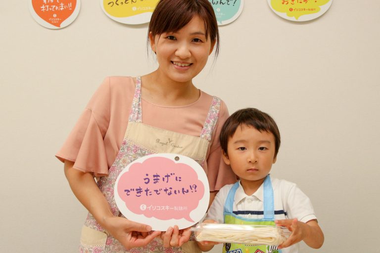 ちょっと緊張してたかな～ 手打ちうどん作り体験教室 2017年7月 20170731-2.jpg – イリコスキー製麺所