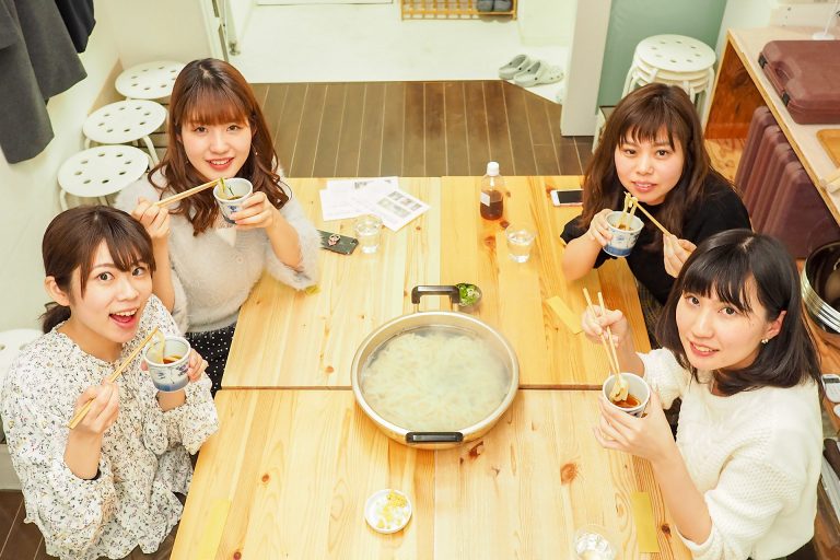 体験で作ったうどんはおじいちゃんに 手打ちうどん作り体験教室 2018年2月 20180310-2.jpg – イリコスキー製麺所