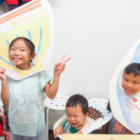 三人きょうだい、がんばりましたね 手打ちうどん作り体験教室 2018年11月 20181110-1.jpg – イリコスキー製麺所