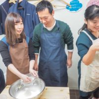 赤ちゃんがいらっしゃると、さらになごみます 手打ちうどん作り体験教室 2019年3月 20190303-12.jpg – イリコスキー製麺所