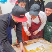 赤ちゃんがいらっしゃると、さらになごみます 手打ちうどん作り体験教室 2019年3月 20190303-13.jpg – イリコスキー製麺所