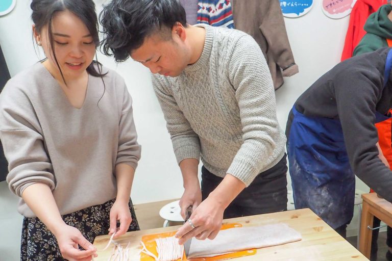 シニアCITYカレッジのみなさま 手打ちうどん作り体験教室 2019年2月 20190303-14.jpg – イリコスキー製麺所
