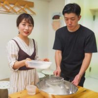 仲良しのお二人 手打ちうどん作り体験教室 2019年7月 20190706-2.jpg – イリコスキー製麺所