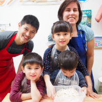 三人きょうだいは、カナダから 手打ちうどん作り体験教室 2019年11月 20191120-5.jpg – イリコスキー製麺所