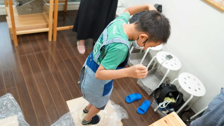 かわいらしいお客様が少しずつ 手打ちうどん作り体験教室 2020年6月 20200620-2.jpg – イリコスキー製麺所