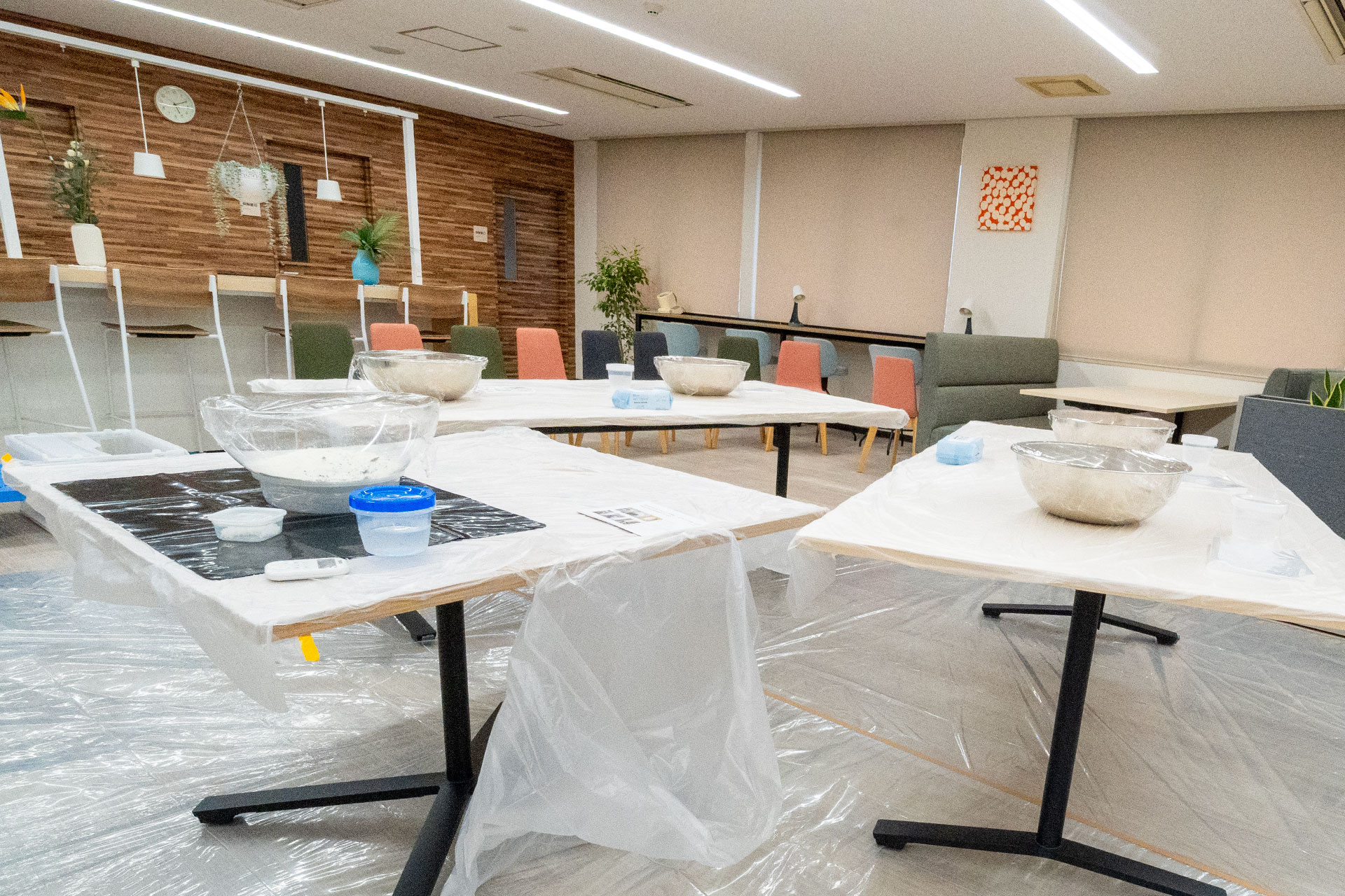 JA兵庫信連 職員互助会 うどん作り体験 会場(分室)